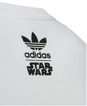 Adidas Originals t-shirt męski biały bawełniany Star Wars bez metki 0/M/L