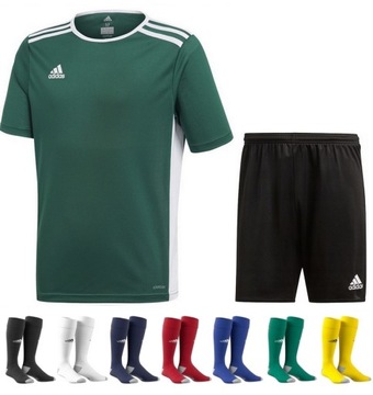 ADIDAS STRÓJ Piłkarski Koszulka Spodenki Getry r.S