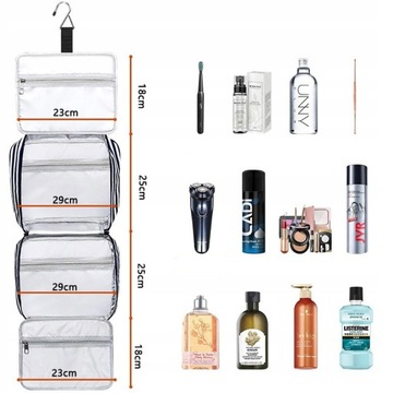 Подвесная косметичка, складной органайзер для путешествий.