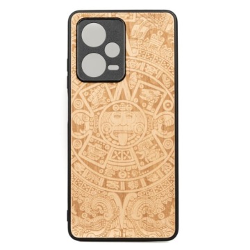 Dřevěné Pouzdro Bewood Redmi Note 12 Pro 5G Kalendář Aztécký Aniegre