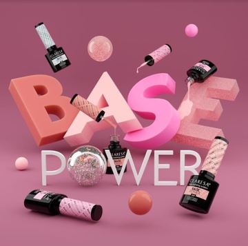 CLARESA BAZA POWER BASE BEZKWASOWA 09 RÓZOWY Z PŁATKAMI RÓŻOWEGO ZŁOTA