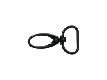 Karabińczyk metalowy 20mm czarny mat