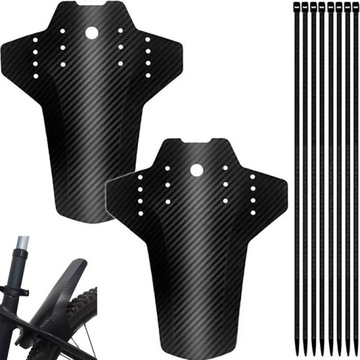 КОМПЛЕКТ ВЕЛОСИПЕДНЫХ КРЫЛЬЕВ ПЕРЕДНЕЕ ЗАДНЕЕ MTB 24 26 28 ДЮЙМОВ ДЛЯ ВЕЛОСИПЕДНОГО КРЫЛА