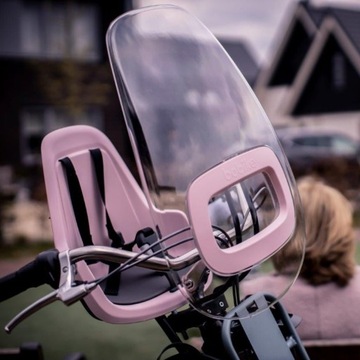Fotelik rowerowy Bobike GO MINI + osłona + kask