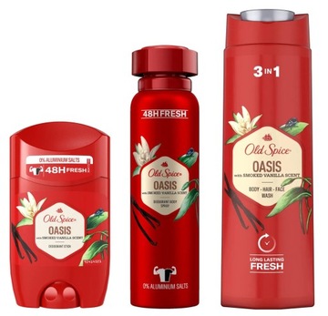 OLD SPICE OASIS VANILLA DEO SZTYFT+SPRAY+SZAMP400