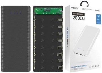Obudowa na powerbank W8 DIY - 8x18650 - 20000mAh - Type-C- USB- microUSB