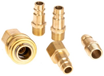 Комплект пневматических быстроразъёмных соединителей из 5 шт.