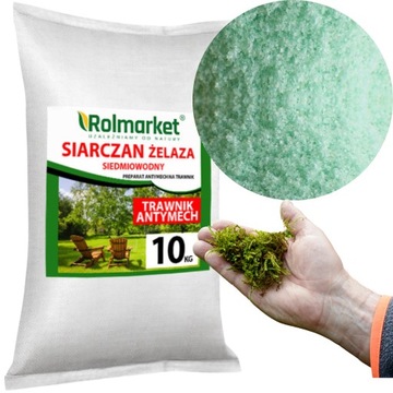 SIARCZAN ŻELAZA NAWÓZ DO TRAWY TRAWNIKA na mech USUWA Antymech 10kg