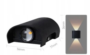 ВНУТРЕННИЙ НАСТЕННЫЙ СВЕТИЛЬНИК СВЕТОДИОДНЫЙ НИЖНИЙ НАСТЕННЫЙ СВЕТИЛЬНИК, ТЕПЛЫЙ, МОДНЫЙ