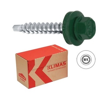 Wkręty farmer d/d 4,8x35mm RAL 6005 250szt. KLIMAS