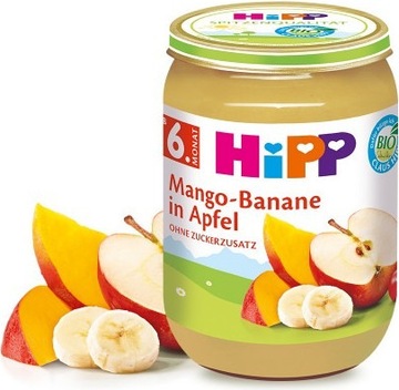 HiPP BIO Deserek z Mango Bananów i Jabłek Wit. C