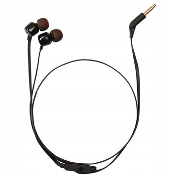 ПРОВОДНЫЕ НАУШНИКИ-ВКЛАДЫШИ С МИКРОФОНОМ JBL TUNE T110 BASS + КОРПУС ЧЕРНЫЙ