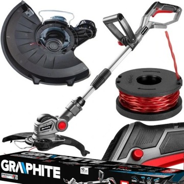 AKUMULATOROWA PODKASZARKA 28CM ENERGY+ 18V KOSA ŻYŁKOWA GRAPHITE + ŻYŁKA