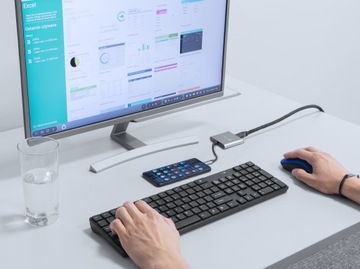 NATEC Fowler Mini Adpater USB-C Hub DeX Многопортовая док-станция HDMI 4K