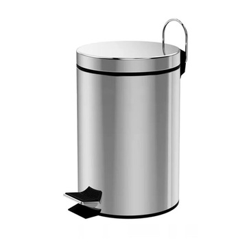 Kosz na śmieci / łazienkowy 3 l metalowy okrągły