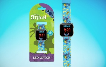 ДЕТСКИЕ ЛИЦЕНЗИОННЫЕ ЧАСЫ СО СВЕТОДИОДНЫМ ДИСПЛЕЕМ LILO&STICH БУДИЛЬНИК-КАЛЕНДАРЬ 1,44 ДЮЙМА