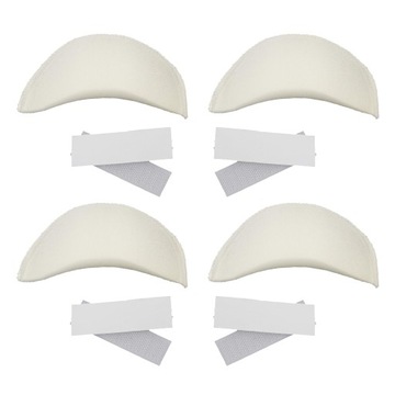 White soft shoulder pads