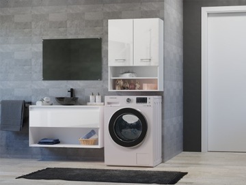 ШКАФ НАД СТИРАЛЬНОЙ МАШИНОЙ POLA MINI DK GLOSS WHITE