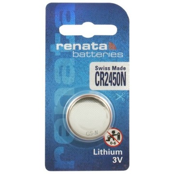 Bateria CR2450N Renata 540mAh 3.0V z kołnierzem