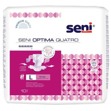 Seni Optima Quatro pieluchomajtki dla dorosłych L 10szt.