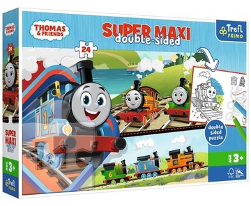 Tomek i Przyjaciele duże puzzle Super Maxi 24 duże elementy dwustronne