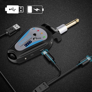 Bezprzewodowy transmiter audio do instrumentów muzycznych KIMAFUN KM-G207-2