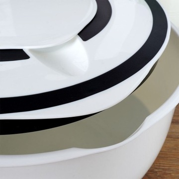 Большая кухонная миска для замешивания теста, взбивания и перемешивания с крышкой, 5л.