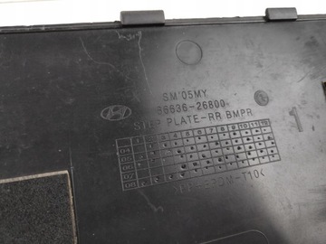 HYUNDAI SANTA FE I LIŠTA VRSTVA NÁRAZNÍKU ZADNÍ 86636-26800