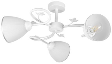 LAMPA WISZĄCA SUFITOWA PLAFON ŻYRANDOL NOWOCZESNA BIAŁE KLOSZE SZKŁO LED