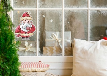 Naklejka ŚWIĄTECZNA na okno GWIAZDOR nr. 2