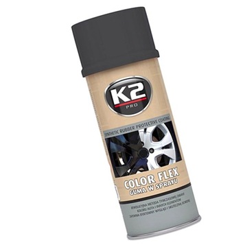 K2 РЕЗИНОВЫЙ МАТ ЧЕРНЫЙ ЦВЕТ FLEX 400 МЛ