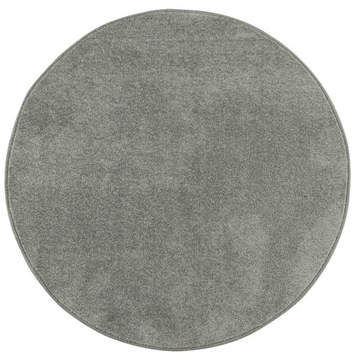 śr 100 cm OKRĄGŁY DYWAN DYNASTY KOŁO SREBRNY SZARY