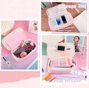 БОЛЬШАЯ МНОГОФУНКЦИОНАЛЬНАЯ КОРОБКА ДЛЯ КАРАНДА С ТРЕМЯ ОТДЕЛЕНИЯМИ