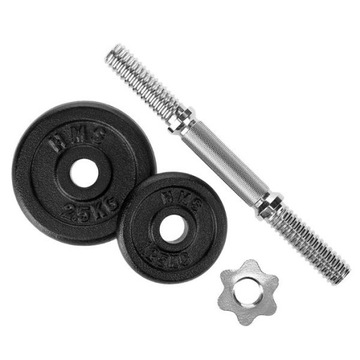Hantle Żeliwne 2x10KG Regulowane Talerze Gryf Obciążenie Fitness 20KG