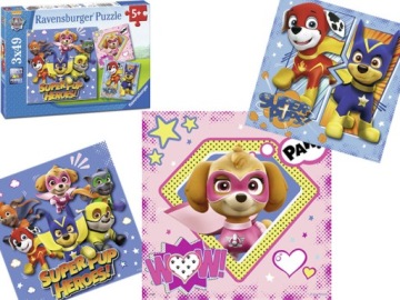 Puzzle Klasické pro skládání Tlapková patrola Pes pro děti Hra procvičuje paměť