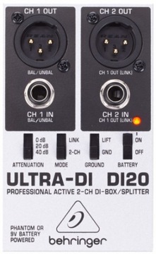 Behringer DI20 2-канальный активный DI-бокс