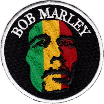 Naszywka termoprzylepna haftowana BOB MARLEY