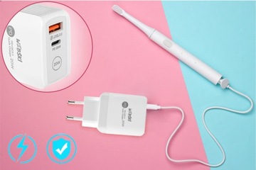 БЫСТРОЕ МОЩНОЕ СЕТЕВОЕ ЗАРЯДНОЕ УСТРОЙСТВО ДЛЯ ЗАРЯДКИ ТЕЛЕФОНА USB C PD QC 20 Вт