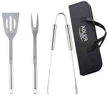 Набор аксессуаров для гриля, столовые приборы, футляр, стальная посуда для гриля