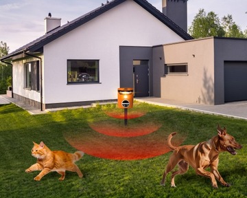 УЛЬТРАЗВУКОВОЙ ОТПУСКАТЕЛЬ ДЛЯ КОШЕК, СОБАК, ЛИС, КАБАНОВ, КОСУЛЕЙ, БЕЗ ВРЕДИТЕЛЕЙ