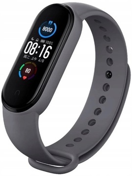 PASEK DO XIAOMI MI BAND 5 / XIAOMI MI BAND 6 OPASKA ZAMIENNA - CIEMNOSZARY