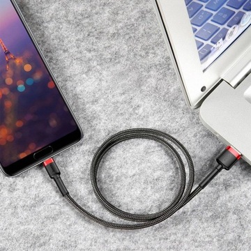 Нейлоновый кабель Baseus USB TYPE C USB-C 2A, 3M