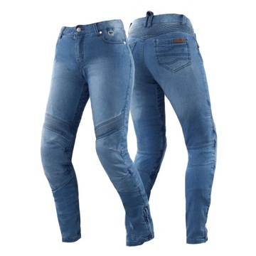 SHIMA JESS Damskie Jeansy motocyklowe Blue W32/L30