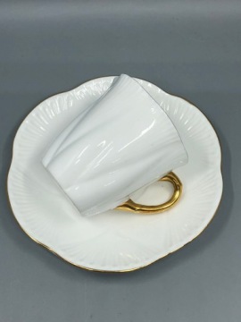 Шелли Англия 1945–1966. Белый дуэт. Мокко.