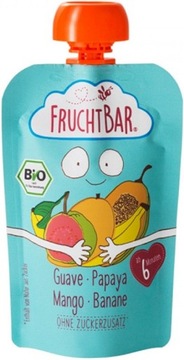 FRUCHTBAR MUS GUJAWA PAPAJA MANGO BANAN BIO BEZ DODATKU CUKRU 100g