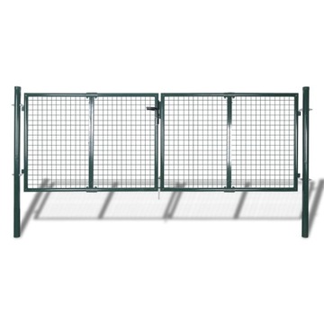 Furtka brama ażurowa zielona furtka VidaXL Do 306 x125 zielony