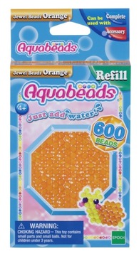 Aquabeads Pomarańczowe Koraliki Klejnociki 32678