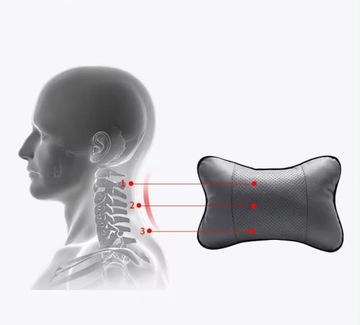 ПОДУШКА x2 ДЛЯ АВТОКРЕСЛА ПОДГОЛОВНИКА ПОДДЕРЖКА ШЕИ БОЛЬ КОМФОРТ ЧЕРНАЯ