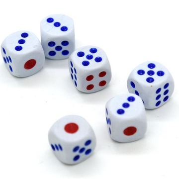 KOŚCI DO GRY KOSTKI POKER GRA PLANSZOWA 100 SZTUK