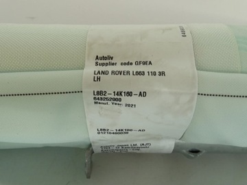 ORIGINÁLNÍ ZÁVĚS VZDUCHOVÁ LEVÝ LH NEW DEFENDER L663 2020- L8B214K160A